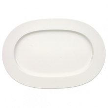 Anmut will be the choice for purists; it is an undecorated white that beautifully shows off the glamorous forms and quality bone china. Dishwasher and microwave safe. Accessories shown: oval platter, round vegetable bowl, creamer, sugar bowl. Anmut will be the choice for purists; it is an undecorated white that beautifully shows off the glamorous forms and quality bone china. Dishwasher and microwave safe. Accessories shown: oval platter, round vegetable bowl, creamer, sugar bowl.
