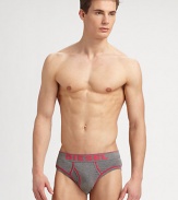 Slim-fit, stretch-cotton briefs are crafted for everyday wear and comfort with contrast piping and logo detail on the elasticized waistband.Elastic logo waistband95% cotton/5% elastaneMachine washImported