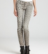 Fall foremost style, these leopard-print Current/Elliott cords are worth going wild for. Rock the skinnies with tough-luxe booties on the downtown scene with your hautest attitude.