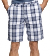 Plaid on these shorts from Club Room give instant pop to any outfit.