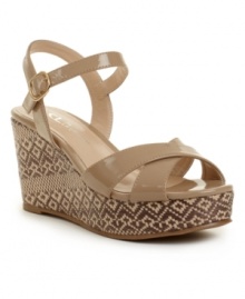CL by Laundry's Duet wedge sandals have the makings of an instant classic with an attention-grabbing colorful wedge. CL by Laundry's Duet wedge sandals have the makings of an instant classic with an attention-grabbing colorful wedge.