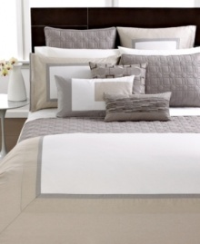 Unwind with bedding that looks modern, but feels like classic Hotel Collection. This 400-thread count pima cotton sham with wrinkle resistant finish provides 5-star elegance. Unwind with bedding that looks modern, but feels like classic Hotel Collection. This 400-thread count pima cotton sham with wrinkle resistant finish provides 5-star elegance.