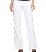 Casual elegance reigns on these wide leg trousers from XOXO! Looks great when paired with heels and a color-rich blouse!