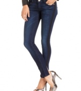 No doubt about it, tuxedo-stripe skinny jeans are the easiest route to sleek denim style. Baby Phat capitalizes on the trend by making a pair of five-pocket skinnies so streamlined, you'll want to wear them everywhere.