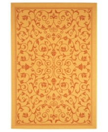 Indoors or out, this beautiful rug offers lasting elegance and durability. Safavieh's enhanced polypropylene fibers create a resilient construction that withstands the elements outside or the heavy foot traffic in your busy family room.