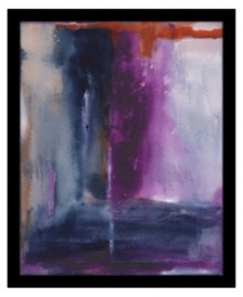 A blank canvas under the cover of night, this abstract art print adds depth and intrigue to modern decor. Shades of blue blend with red and meet violet in a collision of rich jewel tones. By Michelle Oppenheimer. A blank canvas under the cover of night, this abstract art print adds depth and intrigue to modern decor. Shades of blue blend with red and meet violet in a collision of rich jewel tones. By Michelle Oppenheimer.