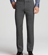 A modern design that translates easily from day to night. Mini-houndstooth with a slim, tailored fit. From Theory.