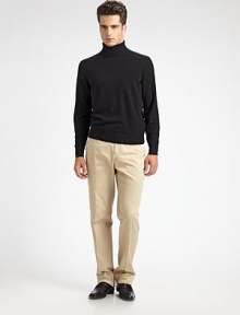 EXCLUSIVELY AT SAKS. Our spin on a cold-weather favorite in pure Scottish cashmere with exposed seams and remarkable luxury. Exposed seaming detailCashmereDry cleanImported