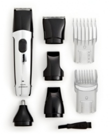 Your look, your way. Get ready to set the style with this grooming guru. Powered by a lithium ion batter, the shaver features a rounder guard that provides a gentle touch to skin and glides along curves and contours with professional ease. Model QG327. Your look, your way. Get ready to set the style with this grooming guru. Powered by a lithium ion batter, the shaver features a rounder guard that provides a gentle touch to skin and glides along curves and contours with professional ease. Model QG327.