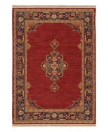 The timeless patterns of the English Manor Collection offer relaxed elegance for everyday living. The pure New Zealand worsted wool yarns have been specially dyed to create the authentic shading of an antique. Woven with a cotton foundation for added strength. Finished with Karastan's patented Luster-Wash(tm) process for a subtle sheen.