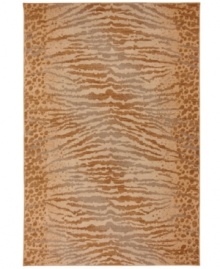 Call of the wild. A captivating animal print enlivens your space, creating an exotic backdrop for your contemporary decor. Boldly modern, this dramatic area rug from Karastan is woven from 2-ply nylon pile, ensuring easy care and long-lasting wear. Call of the wild. A captivating animal print enlivens your space, creating an exotic backdrop for your contemporary decor. Boldly modern, this dramatic area rug from Karastan is woven from 2-ply nylon pile, ensuring easy care and long-lasting wear.