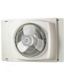 Welcome to the fan club-this all-star knows how to chill out with super powerful blades that circulate air through two or three rooms. Simply put it in your window of choice and the exclusive Storm Guard™ feature lets you close the window behind the fan for ease, convenience and true versatility. Welcome to the fan club-this all-star knows how to chill out with super powerful blades that circulate air through two or three rooms. Simply put it in your window of choice and the exclusive Storm Guard™ feature lets you close the window behind the fan for ease, convenience and true versatility.