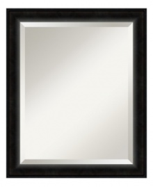 Defy decorating trends with the Madison wall mirror. Deep bevels separate reflection from the satin black frame, altogether a clean, timeless look that's well-tailored for the home office, master bedroom or living room wall. Defy decorating trends with the Madison wall mirror. Deep bevels separate reflection from the satin black frame, altogether a clean, timeless look that's well-tailored for the home office, master bedroom or living room wall.
