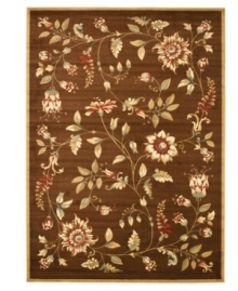 An intricate display of cascading florals creates this purely elegant Lyndhurst area rug from Safavieh. Crafted in Turkey of soft polypropylene, this rug radiates timeless allure with the added convenience of easy-care construction. (Clearance) An intricate display of cascading florals creates this purely elegant Lyndhurst area rug from Safavieh. Crafted in Turkey of soft polypropylene, this rug radiates timeless allure with the added convenience of easy-care construction. (Clearance)