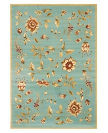 An intricate display of cascading florals creates this purely elegant Lyndhurst area rug from Safavieh. Crafted in Turkey of soft polypropylene, this rug radiates timeless allure with the added convenience of easy-care construction. (Clearance) An intricate display of cascading florals creates this purely elegant Lyndhurst area rug from Safavieh. Crafted in Turkey of soft polypropylene, this rug radiates timeless allure with the added convenience of easy-care construction. (Clearance)