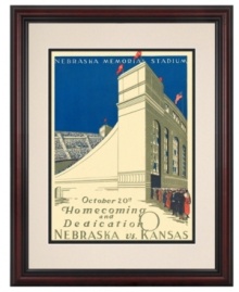 Game day started with a dedication and ended in a dead heat. The Huskers welcomed football fans home to a new stadium in 1923, but neither Nebraska nor Kansas managed to score. Recall the most exciting part of the day with the framed and vividly restored program cover. Game day started with a dedication and ended in a dead heat. The Huskers welcomed football fans home to a new stadium in 1923, but neither Nebraska nor Kansas managed to score. Recall the most exciting part of the day with the framed and vividly restored program cover.