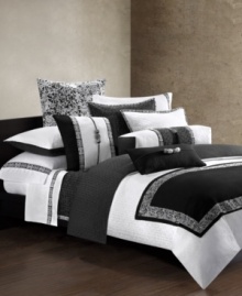 Lined with beautiful, Eastern-inspired embroidery and topped with intricately carved beading, this square decorative pillow adds inviting elegance to the Indochine bedding ensemble from Natori. Zipper closure. Lined with beautiful, Eastern-inspired embroidery and topped with intricately carved beading, this square decorative pillow adds inviting elegance to the Indochine bedding ensemble from Natori. Zipper closure.