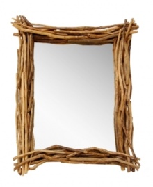 The enchanting Forest mirror from Palecek does wonders for any interior, with a thick frame crafted of natural teak, acacia and mango-wood twigs. The enchanting Forest mirror from Palecek does wonders for any interior, with a thick frame crafted of natural teak, acacia and mango-wood twigs.