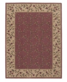 Beauty in bloom. This stunning rug is graced with a deep yet gentle color palette, creating the perfect ground for its latticework of blossoming vines. Bearing the rich patina of premium-quality Opulon™ yarns, each rug boasts a densely woven and strikingly luxurious pile that's a pleasure to touch and admire. One-year warranty. Beauty in bloom. This stunning rug is graced with a deep yet gentle color palette, creating the perfect ground for its latticework of blossoming vines. Bearing the rich patina of premium-quality Opulon™ yarns, each rug boasts a densely woven and strikingly luxurious pile that's a pleasure to touch and admire. One-year warranty.