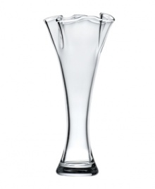 The long, lean line of Organics ruffle cylinder vase is ideal for showing off a large single flower. Whatever greenery you choose to display, it makes an elegant modern statement. The long, lean line of Organics ruffle cylinder vase is ideal for showing off a large single flower. Whatever greenery you choose to display, it makes an elegant modern statement.