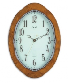 Distinguished by silk-printed numerals, a pearl-finish dial and polished wood frame, this Opal Clocks timekeeper adds graceful style to every minute of the day. Featuring a second hand with noiseless movement. Distinguished by silk-printed numerals, a pearl-finish dial and polished wood frame, this Opal Clocks timekeeper adds graceful style to every minute of the day. Featuring a second hand with noiseless movement.