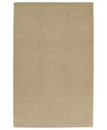 By using a centuries-old technique, craftsmen are able to produce the unique detail and texture of this plush wool rug from Surya's Mystique collection. They work traditional shuttles, then hand-carve and hand-finish the rug in pursuit of high quality and a flawless finish. The rug's square spiral design and neutral, sandy tone bring elegance to any room. By using a centuries-old technique, craftsmen are able to produce the unique detail and texture of this plush wool rug from Surya's Mystique collection. They work traditional shuttles, then hand-carve and hand-finish the rug in pursuit of high quality and a flawless finish. The rug's square spiral design and neutral, sandy tone bring elegance to any room.