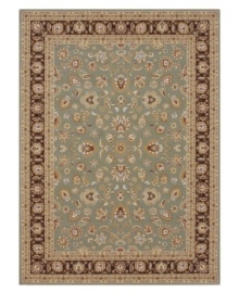 Utterly remarkable in its rich detail and beautiful, soft tones of sage and coffee, the Samira area rug from Loloi updates any space with traditional Turkish-inspired design. Crafted in Turkey of ultra-durable and easy-to-clean polypropylene.