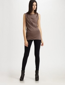 This sleek, pull-on stretch style will be an instant wardrobe staple.Elastic waistInseam, about 3470% rayon/15% nylon/15% cottonDry cleanMade in Italy of imported fabricModel shown is 5'11 (180cm) wearing US size 4. This sleek, pull-on stretch style will be an instant wardrobe staple.Elastic waistInseam, about 3470% rayon/15% nylon/15% cottonDry cleanMade in Italy of imported fabricModel shown is 5'11 (180cm) wearing US size 4.