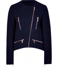 With its decidedly Parisian feel and modern metal hardware, Cedric Charliers chic wool coat is an understated elegant choice, guaranteed to give your outfit a sophisticated finish - Collarless neckline, long sleeves, zippered cuffs, asymmetrical front zip, zippered slit pockets, curved hemline, longer back - Tailored, softly flared silhouette - Team with everything from silk tops and trousers to tailored sheaths and heels With its decidedly Parisian feel and modern metal hardware, Cedric Charliers chic wool coat is an understated elegant choice, guaranteed to give your outfit a sophisticated finish - Collarless neckline, long sleeves, zippered cuffs, asymmetrical front zip, zippered slit pockets, curved hemline, longer back - Tailored, softly flared silhouette - Team with everything from silk tops and trousers to tailored sheaths and heels