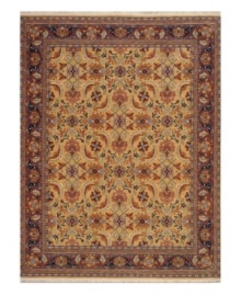 The Brighton area rug from the English Manor Collection is the epitome of style, graced with lush blossoms, orderly palmettes and lattice stems and vines. Woven of incredibly soft New Zealand wool with a cotton foundation for added strength. Finished with Karastan's patented Luster-Wash(tm) process for an antique-like find, perfect for any home. The Brighton area rug from the English Manor Collection is the epitome of style, graced with lush blossoms, orderly palmettes and lattice stems and vines. Woven of incredibly soft New Zealand wool with a cotton foundation for added strength. Finished with Karastan's patented Luster-Wash(tm) process for an antique-like find, perfect for any home.