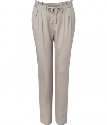 A relaxed harem silhouette and a modern neutral hue gives these drawstring pants from See by Chloe of-the-moment appeal - Drawstring waist with pleating details, off-seam pockets, back welt pockets, straight leg - Pair with a slim top and platform heels or a worn-in tee, a blazer, and embellished flats A relaxed harem silhouette and a modern neutral hue gives these drawstring pants from See by Chloe of-the-moment appeal - Drawstring waist with pleating details, off-seam pockets, back welt pockets, straight leg - Pair with a slim top and platform heels or a worn-in tee, a blazer, and embellished flats