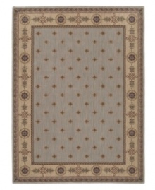 Elegant and refined, this distinctive collection is speckled with blossoms and bordered with vines in an understate palette of warm, neutral tones. Bearing the rich patina of premium-quality Opulon™ yarns, each rug boasts a densely woven and strikingly luxurious pile that's a pleasure to touch and admire. One-year warranty. Elegant and refined, this distinctive collection is speckled with blossoms and bordered with vines in an understate palette of warm, neutral tones. Bearing the rich patina of premium-quality Opulon™ yarns, each rug boasts a densely woven and strikingly luxurious pile that's a pleasure to touch and admire. One-year warranty.