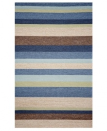 The Stripe Denim area rug is both modern in design and soft in its statement, lending a refreshing update. Neutral and cool tones make this pattern accessible to any room décor and its hand-tufted detailing makes it durable enough to withstand heavy traffic, indoors or out. The Stripe Denim area rug is both modern in design and soft in its statement, lending a refreshing update. Neutral and cool tones make this pattern accessible to any room décor and its hand-tufted detailing makes it durable enough to withstand heavy traffic, indoors or out.