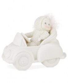 This classic beauty dons a little feather accent in her cap and rides in style. Crafted of bisque porcelain from Department 56. This classic beauty dons a little feather accent in her cap and rides in style. Crafted of bisque porcelain from Department 56.
