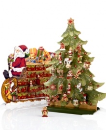 Discover something new every day in this extraordinary advent calendar. Villeroy & Boch ornaments with a distinct vintage feel arrive in a sleigh storage box, but ultimately fill the boughs of a beautiful tree. A special heirloom piece your entire family with treasure. Discover something new every day in this extraordinary advent calendar. Villeroy & Boch ornaments with a distinct vintage feel arrive in a sleigh storage box, but ultimately fill the boughs of a beautiful tree. A special heirloom piece your entire family with treasure.