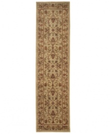 Inspired by the golden sands of Egypt, home of the Sphinx collection, comes this classic rug - rich in tradition and coloration. Featuring a timeless design, the flowing floral pattern uses gentle hues to create a gold-toned, heirloom quality piece. Beautifully styled and made to last, this rug will be a fixture in your home for years to come. Inspired by the golden sands of Egypt, home of the Sphinx collection, comes this classic rug - rich in tradition and coloration. Featuring a timeless design, the flowing floral pattern uses gentle hues to create a gold-toned, heirloom quality piece. Beautifully styled and made to last, this rug will be a fixture in your home for years to come.