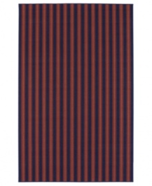 Featuring a classic Cabana-stripe motif, the Cabo del Sol area rug is designed in bold, festive colors that fit everyday living spaces or vacation homes by the beach. Woven from wool, the rug offers a soft surface feel that you'll love for years to come. Featuring a classic Cabana-stripe motif, the Cabo del Sol area rug is designed in bold, festive colors that fit everyday living spaces or vacation homes by the beach. Woven from wool, the rug offers a soft surface feel that you'll love for years to come.