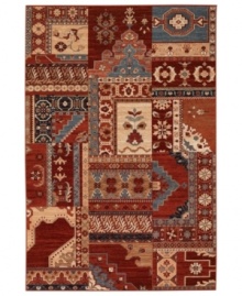 Vibrant dark blue, red, mocha and rust tones are intricately woven in Persian-inspired patternwork to create a dazzling ground for the modern home in this area rug by Couristan. Crafted of pure New Zealand wool for long-lasting strength and beauty. Vibrant dark blue, red, mocha and rust tones are intricately woven in Persian-inspired patternwork to create a dazzling ground for the modern home in this area rug by Couristan. Crafted of pure New Zealand wool for long-lasting strength and beauty.