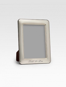 A picture-perfect tabletop design from Barcelona's famed silversmiths, crafted with heirloom detail and rounded corners in gleaming sterling silver. Made in SpainDIMENSION INFORMATION4 X 6 (5 X 7 overall)5 X 7 (7 X 9 overall)8 X 10 (10 X 12 overall)