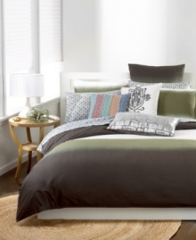 Classic sophistication meets modern allure. This Bar III Fusion duvet cover features a minimalist landscape of neutral hues that create a look of subtle elegance on your bed. Classic sophistication meets modern allure. This Bar III Fusion duvet cover features a minimalist landscape of neutral hues that create a look of subtle elegance on your bed.