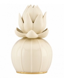 With the look of a lotus blossom and fresh lily-of-the-valley scent, this pretty porcelain diffuser from Lenox has a beautiful presence in any setting. Qualifies for Rebate With the look of a lotus blossom and fresh lily-of-the-valley scent, this pretty porcelain diffuser from Lenox has a beautiful presence in any setting. Qualifies for Rebate