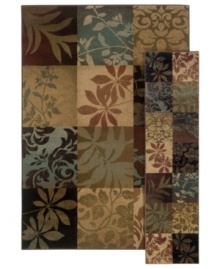 Bold florals inspire this St. Lawrence rug, rendered in colorblocked autumn hues like terra cotta, dark chocolate and rich greens. Crafted of durable polypropylene for years of long-lasting beauty. Bold florals inspire this St. Lawrence rug, rendered in colorblocked autumn hues like terra cotta, dark chocolate and rich greens. Crafted of durable polypropylene for years of long-lasting beauty.