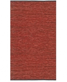 Present your home with gorgeous color, impeccable texture and striking design with the Matador area rug. Crafted in India, it features durable leather strips that are hand-woven in a cotton foundation to create a combination of supreme durability and aesthetically pleasing design. Present your home with gorgeous color, impeccable texture and striking design with the Matador area rug. Crafted in India, it features durable leather strips that are hand-woven in a cotton foundation to create a combination of supreme durability and aesthetically pleasing design.