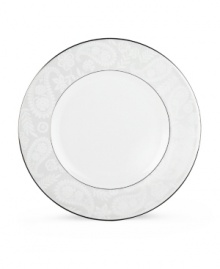 Wink at tradition. The Bonnabel Place accent plate gives classic paisley china a modern makeover. Play with patterns and textures to fashion a rich, luxurious look of your own. Wink at tradition. The Bonnabel Place accent plate gives classic paisley china a modern makeover. Play with patterns and textures to fashion a rich, luxurious look of your own.