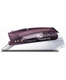 Whether it's at home or while traveling, Rowenta's compact iron packs a wrinkle-eliminating punch. Its micro-steam stainless-steel soleplate provides superior glide, while powerful steam smooths out even the most difficult fabrics. One-year limited warranty. Model DA-1560. Qualifies for Rebate Whether it's at home or while traveling, Rowenta's compact iron packs a wrinkle-eliminating punch. Its micro-steam stainless-steel soleplate provides superior glide, while powerful steam smooths out even the most difficult fabrics. One-year limited warranty. Model DA-1560. Qualifies for Rebate