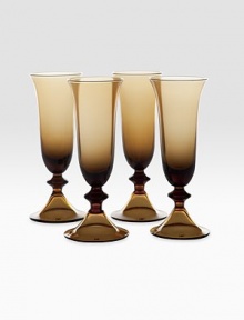 Urban inspiration for anywhere you entertain, designed in gently tinted glass with silhouettes inspired by city skylines. From the High Rise Collection Set of 4 5 oz. capacity 7 high Dishwasher safe Imported Urban inspiration for anywhere you entertain, designed in gently tinted glass with silhouettes inspired by city skylines. From the High Rise Collection Set of 4 5 oz. capacity 7 high Dishwasher safe Imported