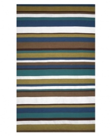 Simply modern, the Coastal Stripe Spring area rug features crisp, cool hues set in a rich variegated stripe. Hand-tufted using Liora Manne's exclusive Lamontage weaving process, this design offers ultimate durability for beauty that lasts, no matter the setting. Simply modern, the Coastal Stripe Spring area rug features crisp, cool hues set in a rich variegated stripe. Hand-tufted using Liora Manne's exclusive Lamontage weaving process, this design offers ultimate durability for beauty that lasts, no matter the setting.