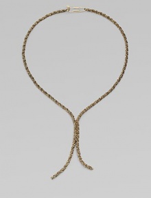 EXCLUSIVELY AT SAKS.COM. A truly unique design with a chic paper clip-inspired closure. Goldtone brassLength, about 14.76Paper clip-inspired closureImported 