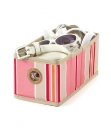 Make organization a priority in your home with this versatile storage essential, a compact solution ideal for clothing, toys and accessories. The playful color palette is a lively addition to your home, while the folding design is out of sight, out of mind when not in use! Make organization a priority in your home with this versatile storage essential, a compact solution ideal for clothing, toys and accessories. The playful color palette is a lively addition to your home, while the folding design is out of sight, out of mind when not in use!