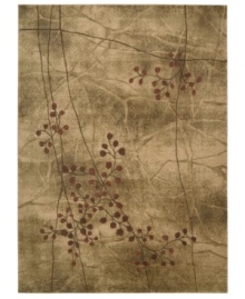 A collection of Asian-inspired blossoms cast a bold burgundy accent upon this sophisticated Somerset area rug from Nourison. Bearing the rich patina of premium-quality Opulon™ yarns, it boasts a densely woven and strikingly luxurious pile that's ultra-soft and oh-so pleasing to the eye. A collection of Asian-inspired blossoms cast a bold burgundy accent upon this sophisticated Somerset area rug from Nourison. Bearing the rich patina of premium-quality Opulon™ yarns, it boasts a densely woven and strikingly luxurious pile that's ultra-soft and oh-so pleasing to the eye.